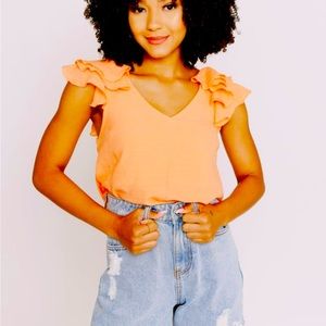 Lida Kate orange spring top